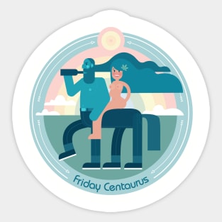 Friday Centaur Johnny and Mary Jane Sticker